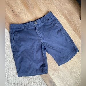 Bonobos Men’s Navy Chino Shorts Size 32 9” Inseam Slim Fit Cotton Classic